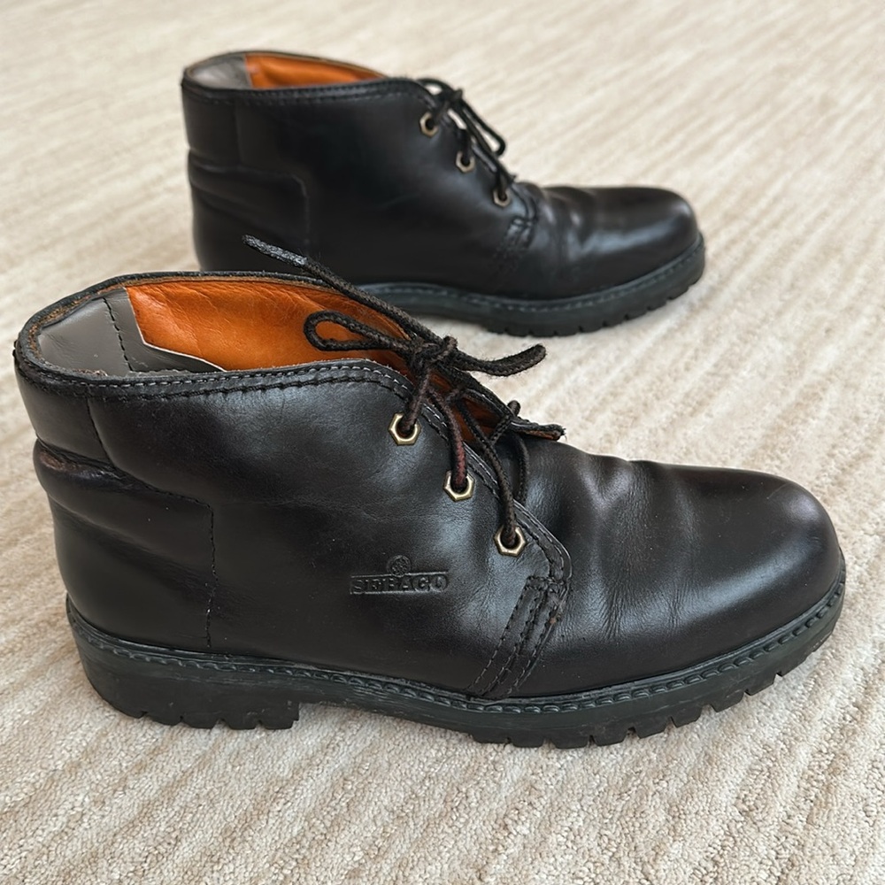 SEBAGO Drysides Waterproof Leather Chukka Boot Lace Up Black Women's Size 9